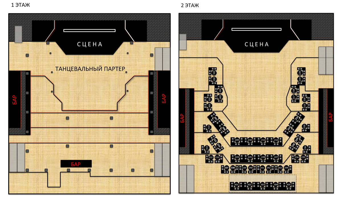 Клуб москва схема зала